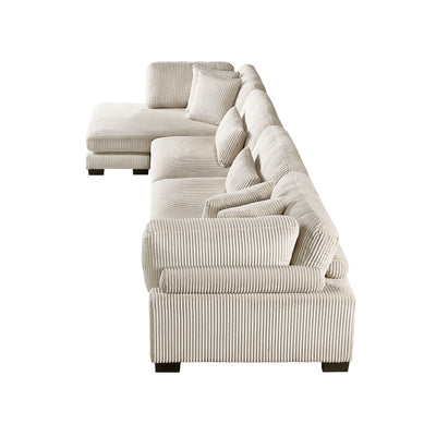 Traverse 4-Piece Modular Sectional with Reversible Chaise (8555BE*CR2ACVC)