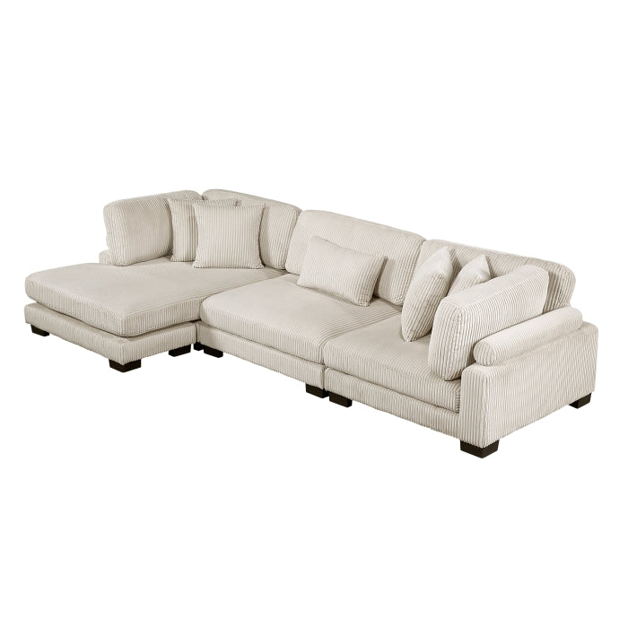Traverse 3-Piece Modular Sectional with Reversible Chaise (8555BE*CRACVC)