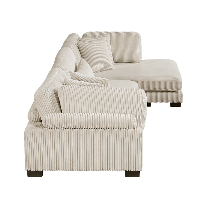 Traverse 3-Piece Modular Sectional with Reversible Chaise (8555BE*CRACVC)