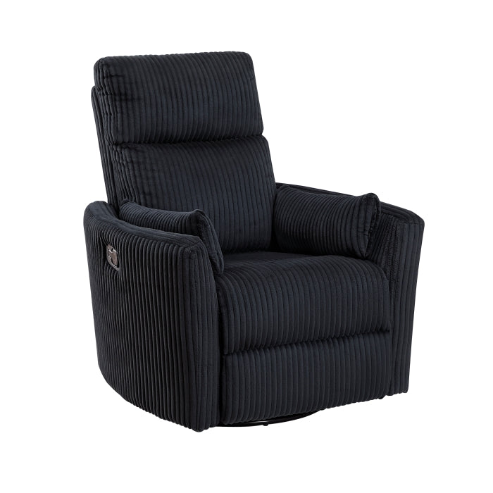 Traverse Swivel Glider Reclining Chair (8555BK-1SW)