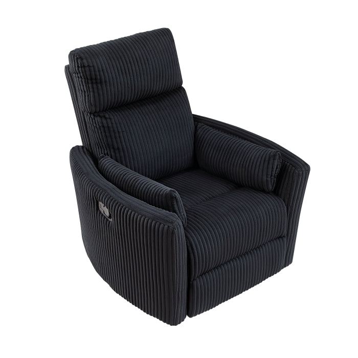 Traverse Swivel Glider Reclining Chair (8555BK-1SW)