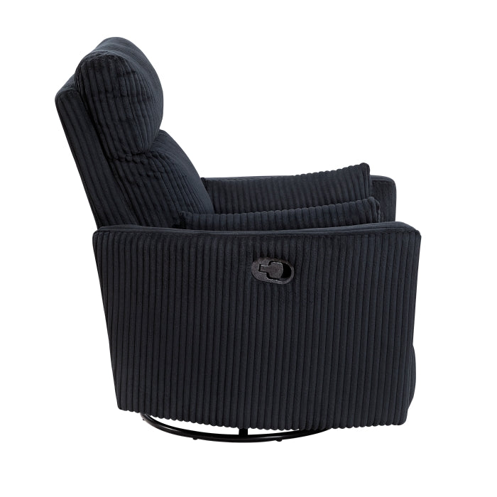 Traverse Swivel Glider Reclining Chair (8555BK-1SW)