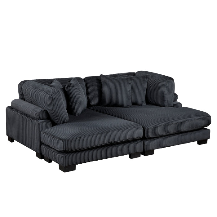Traverse 2-Piece Chaise Lounge (8555BK*2VC)