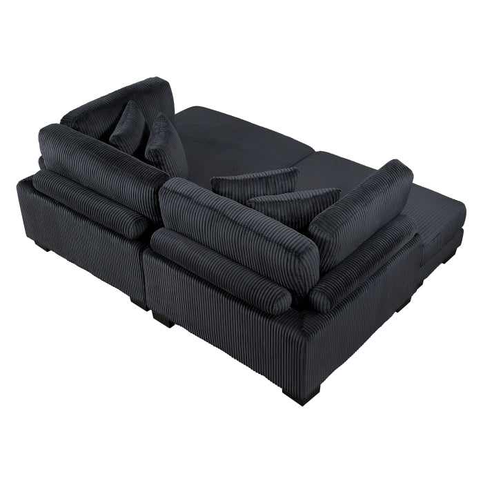 Traverse 2-Piece Chaise Lounge (8555BK*2VC)