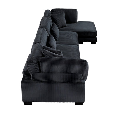 Traverse 4-Piece Modular Sectional with Reversible Chaise (8555BK*CR2ACVC)