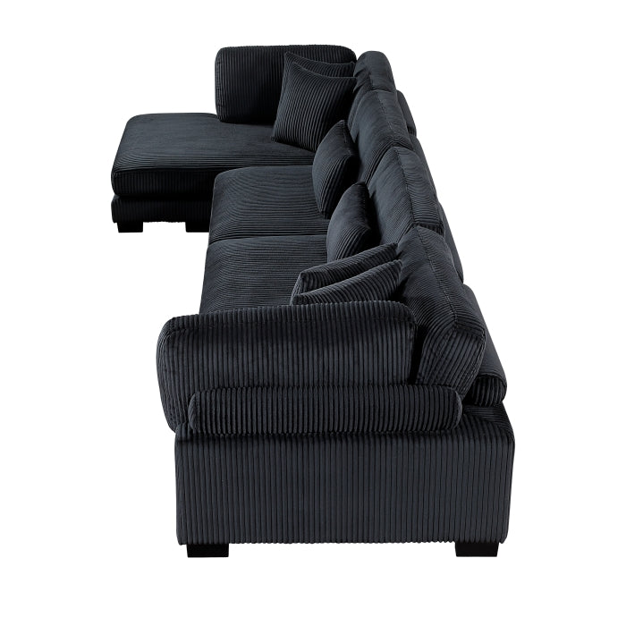 Traverse 4-Piece Modular Sectional with Reversible Chaise (8555BK*CR2ACVC)