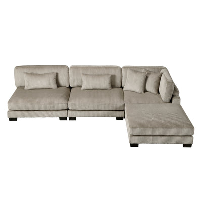 Traverse 4-Piece Modular Sectional with Ottoman (8555GB*2AC1CROT)