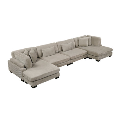 Traverse 4-Piece Modular Sectional with Reversible Chaise (8555GB*2AC2VC)