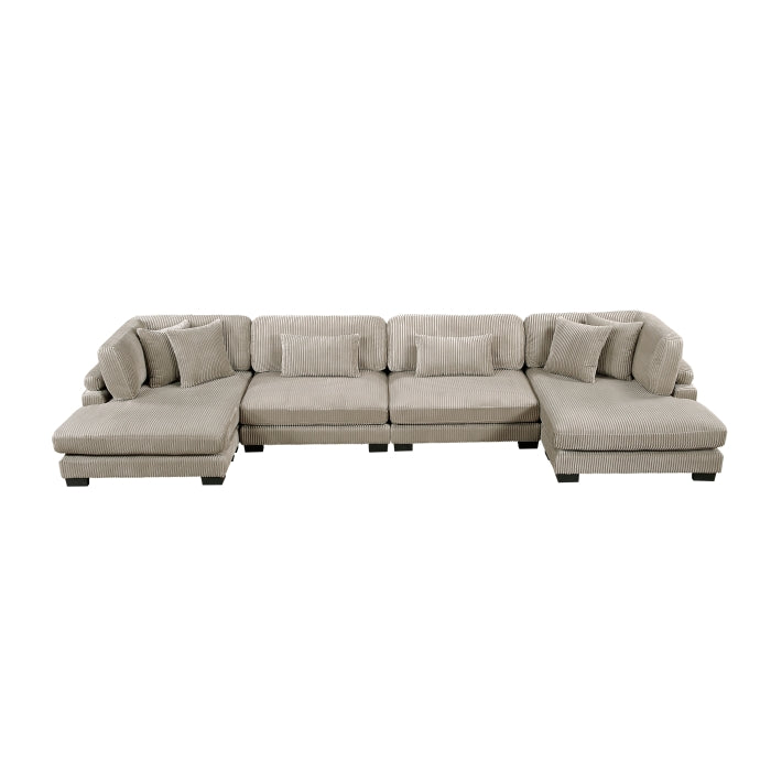 Traverse 4-Piece Modular Sectional with Reversible Chaise (8555GB*2AC2VC)