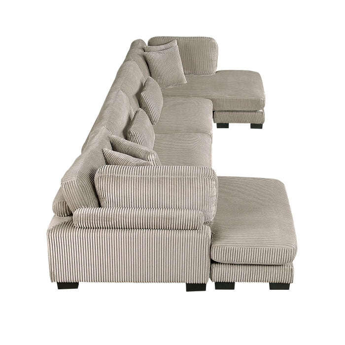 Traverse 4-Piece Modular Sectional with Reversible Chaise (8555GB*2AC2VC)