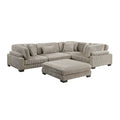 Traverse 5-Piece Modular Sectional with Ottoman (8555GB*3CRACOT)