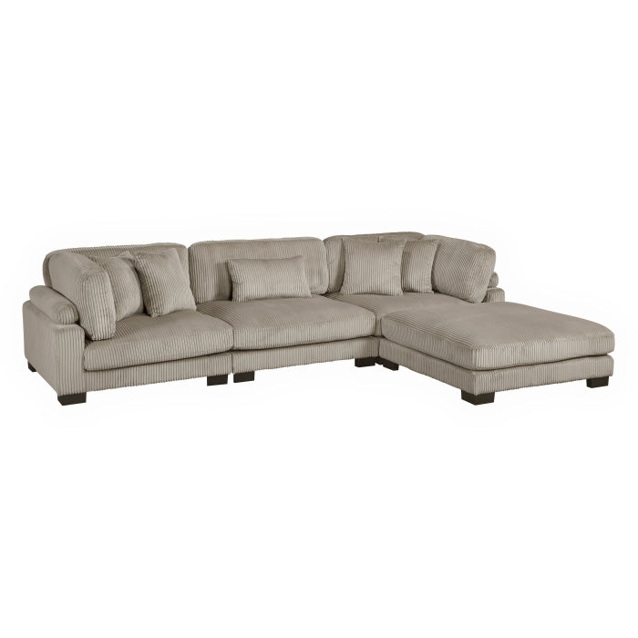 Traverse 4-Piece Modular Sectional with Ottoman (8555GB*4OT)