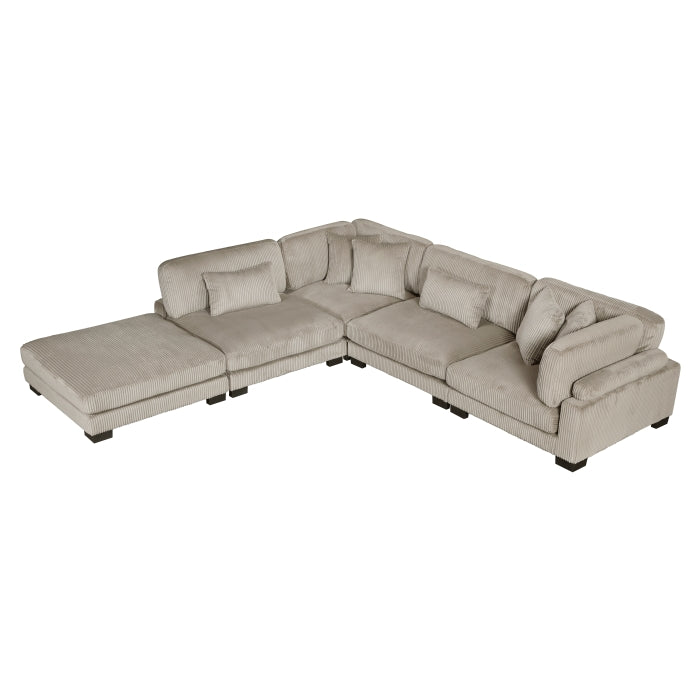 Traverse 5-Piece Modular Sectional with Ottoman (8555GB*5OT)