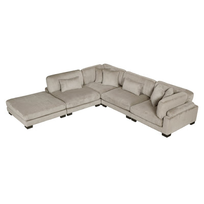 Traverse 5-Piece Modular Sectional with Ottoman (8555GB*5OT)