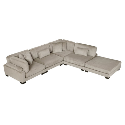 Traverse 5-Piece Modular Sectional with Ottoman (8555GB*5OT)