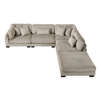 Traverse 5-Piece Modular Sectional with Ottoman (8555GB*5OT)