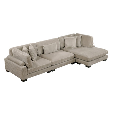 Traverse 3-Piece Modular Sectional with Reversible Chaise (8555GB*CRACVC)