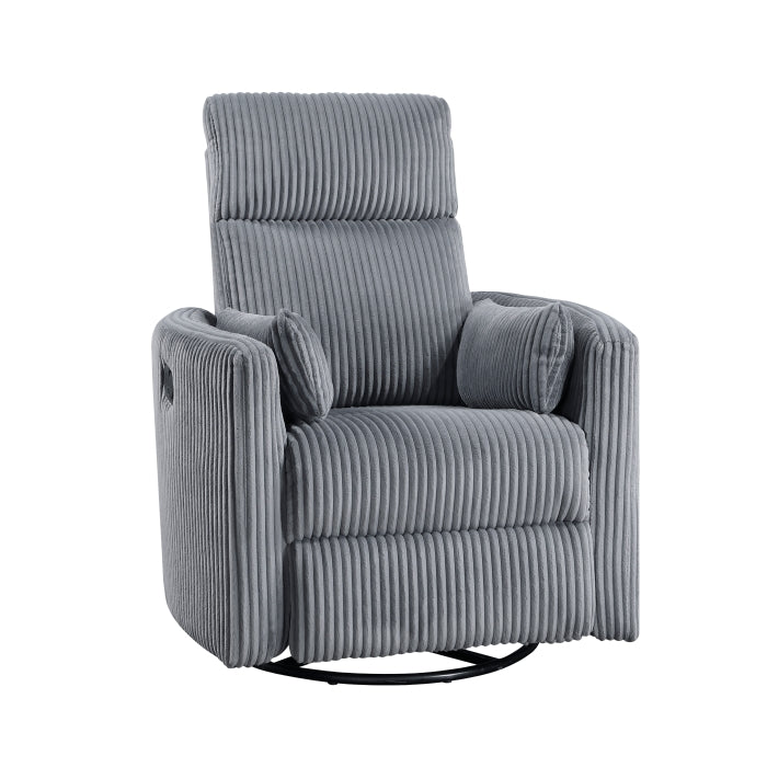 Traverse Swivel Glider Reclining Chair (8555GY-1SW)