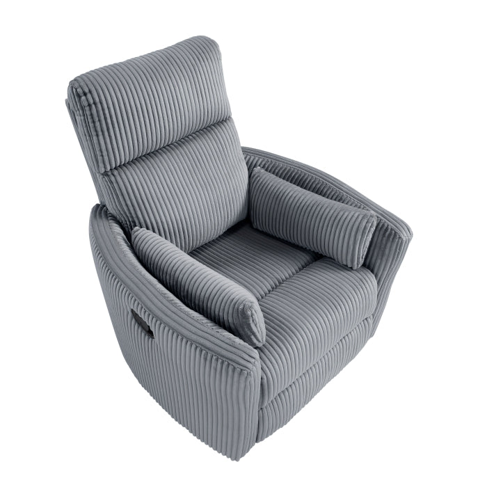 Traverse Swivel Glider Reclining Chair (8555GY-1SW)