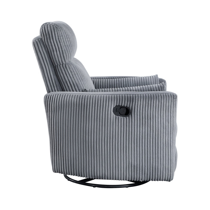 Traverse Swivel Glider Reclining Chair (8555GY-1SW)