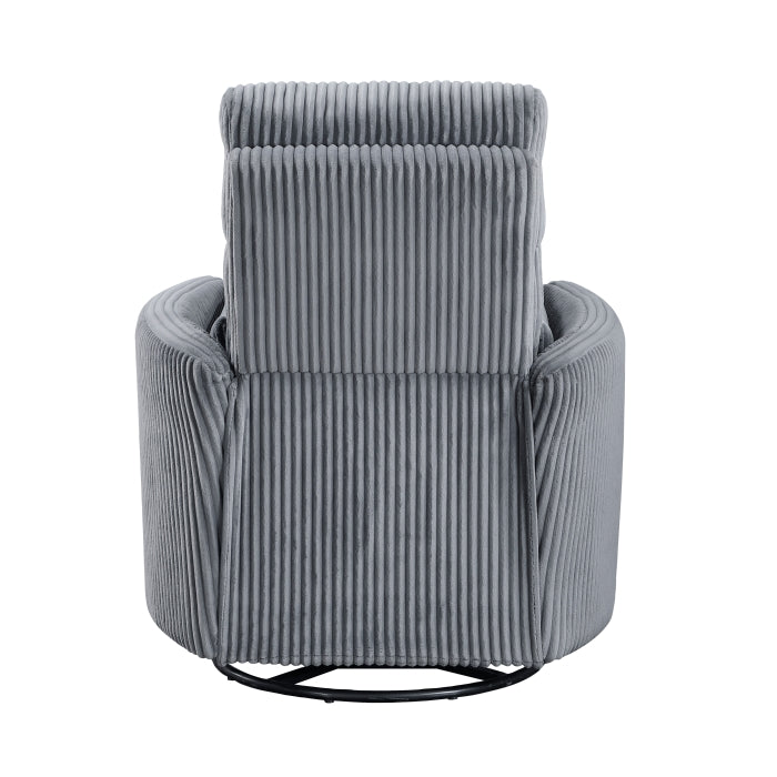Traverse Swivel Glider Reclining Chair (8555GY-1SW)