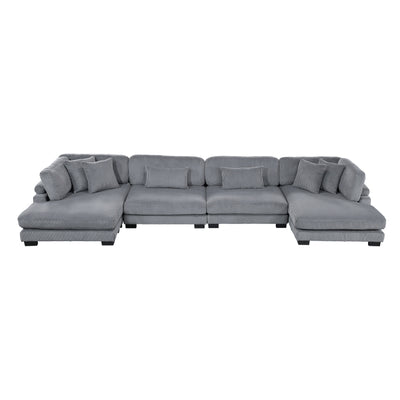 Traverse 4-Piece Modular Sectional with Reversible Chaise (8555GY*2AC2VC)