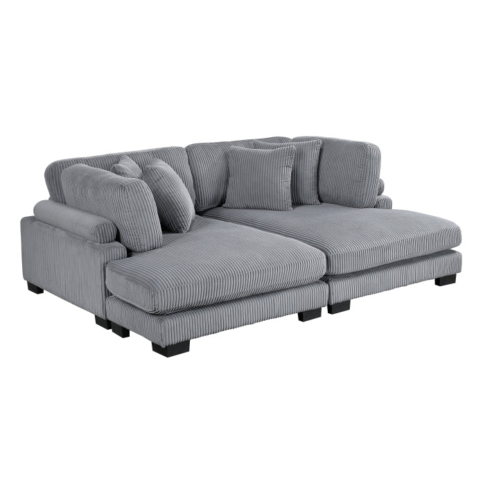 Traverse 2-Piece Chaise Lounge (8555GY*2VC)