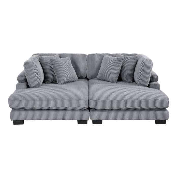 Traverse 2-Piece Chaise Lounge (8555GY*2VC)