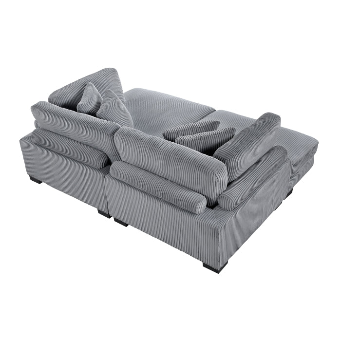Traverse 2-Piece Chaise Lounge (8555GY*2VC)
