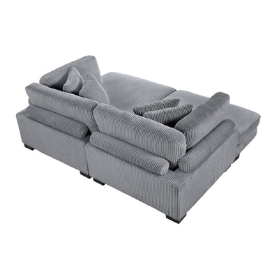 Traverse 2-Piece Chaise Lounge (8555GY*2VC)
