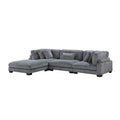 Traverse 4-Piece Modular Sectional with Ottoman (8555GY*4OT)