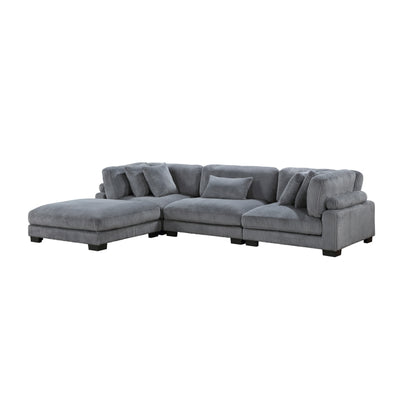 Traverse 4-Piece Modular Sectional with Ottoman (8555GY*4OT)