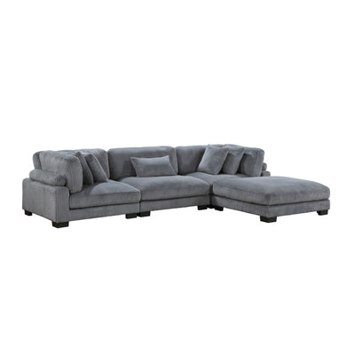 Traverse 4-Piece Modular Sectional with Ottoman (8555GY*4OT)