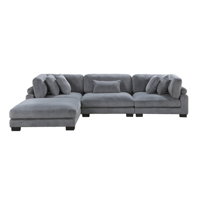 Traverse 4-Piece Modular Sectional with Ottoman (8555GY*4OT)