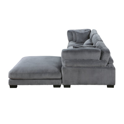 Traverse 4-Piece Modular Sectional with Ottoman (8555GY*4OT)