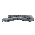 Traverse 5-Piece Modular Sectional with Ottoman (8555GY*5OT)