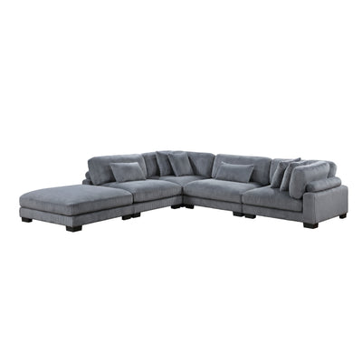 Traverse 5-Piece Modular Sectional with Ottoman (8555GY*5OT)