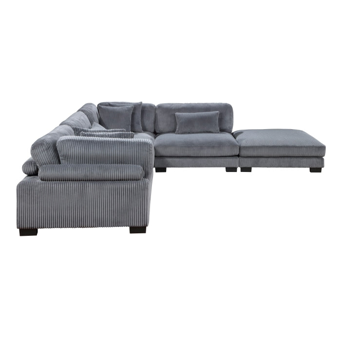 Traverse 5-Piece Modular Sectional with Ottoman (8555GY*5OT)
