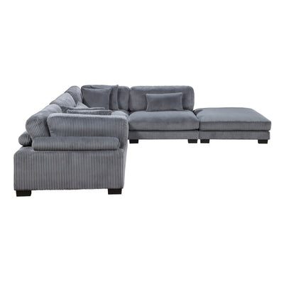 Traverse 5-Piece Modular Sectional with Ottoman (8555GY*5OT)