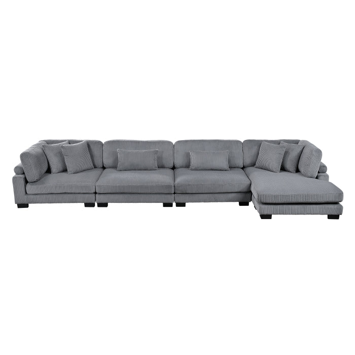 Traverse 4-Piece Modular Sectional with Reversible Chaise (8555GY*CR2ACVC)