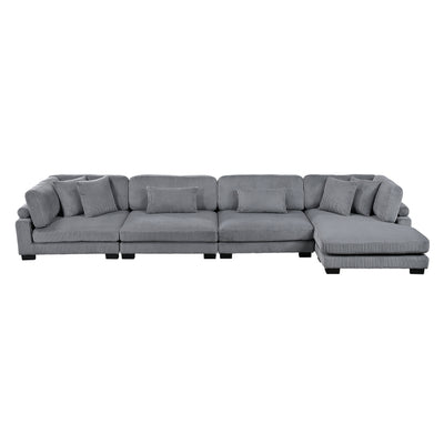 Traverse 4-Piece Modular Sectional with Reversible Chaise (8555GY*CR2ACVC)