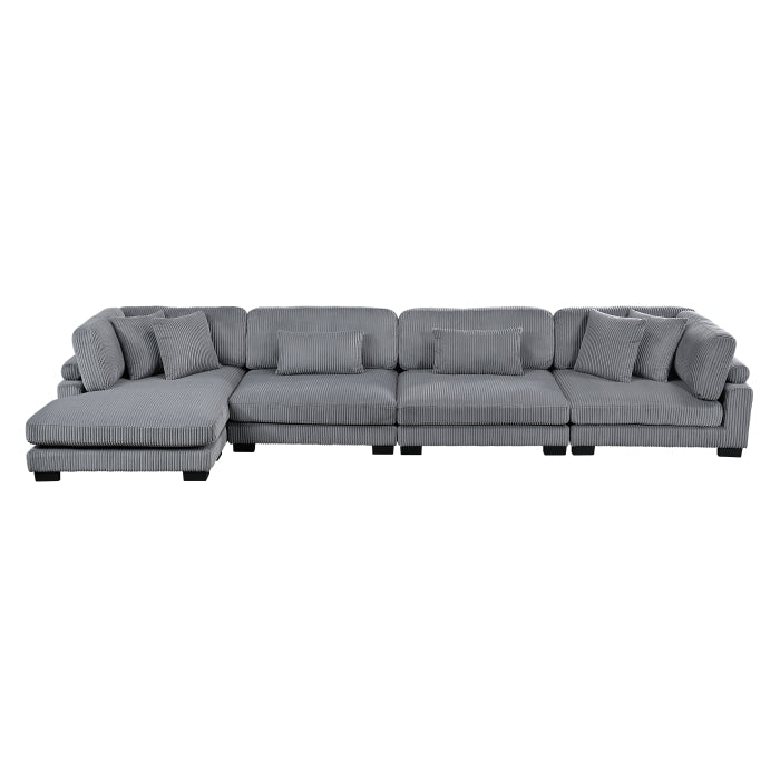 Traverse 4-Piece Modular Sectional with Reversible Chaise (8555GY*CR2ACVC)