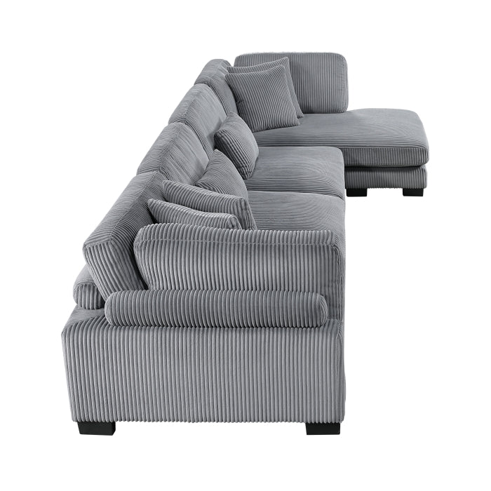 Traverse 4-Piece Modular Sectional with Reversible Chaise (8555GY*CR2ACVC)