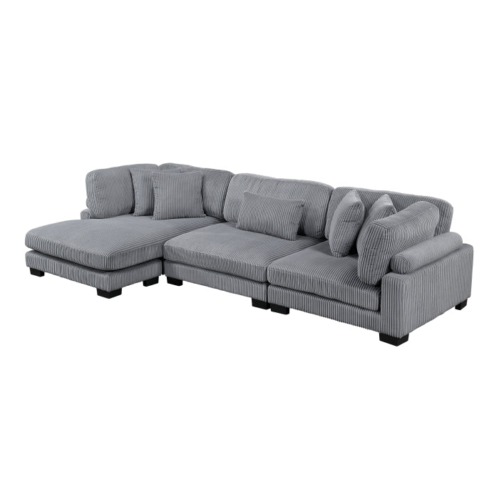 Traverse 3-Piece Modular Sectional with Reversible Chaise (8555GY*CRACVC)