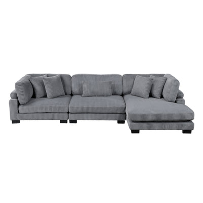 Traverse 3-Piece Modular Sectional with Reversible Chaise (8555GY*CRACVC)