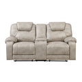 Gainesville Power Reclining Loveseat with Center Console — Pewter Manual