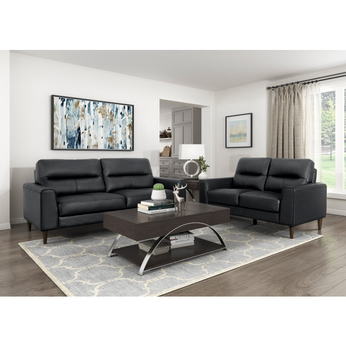 Lewes Love Seat (8566BLK-2)