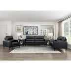 Lewes Sofa (8566BLK-3)