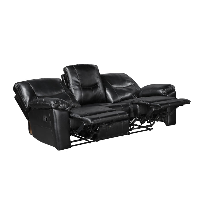 Maverick Double Reclining Sofa with Drop-Down Cup Holders