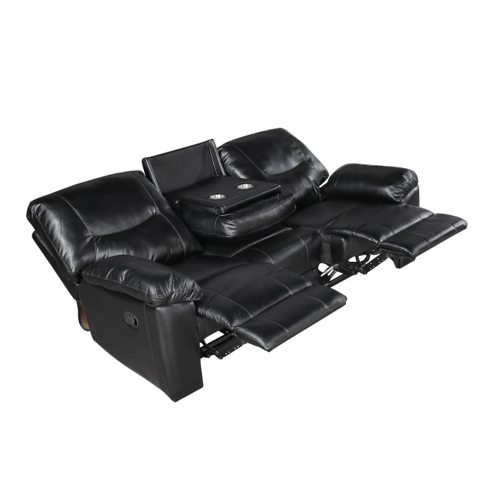 Maverick Double Reclining Sofa with Drop-Down Cup Holders
